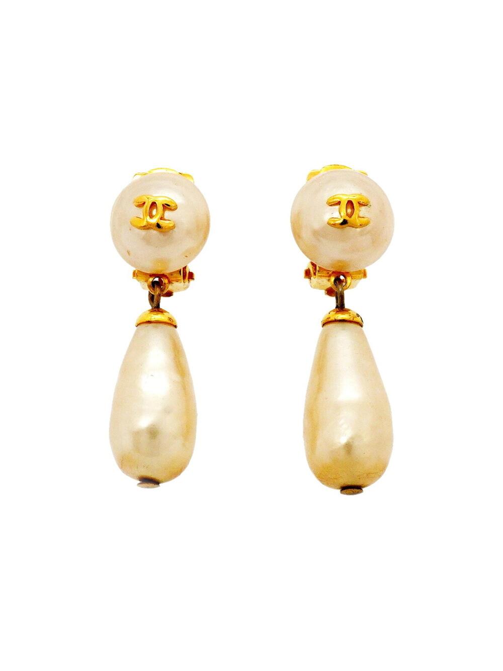 Chanel Cc Logo Clip-On Earrings Metal #377921C61B